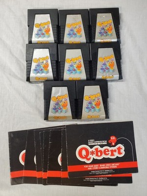 Qbert Q*bert (Atari 2600, 1983)  Cart And Manual-tested -by Parker Brothers-