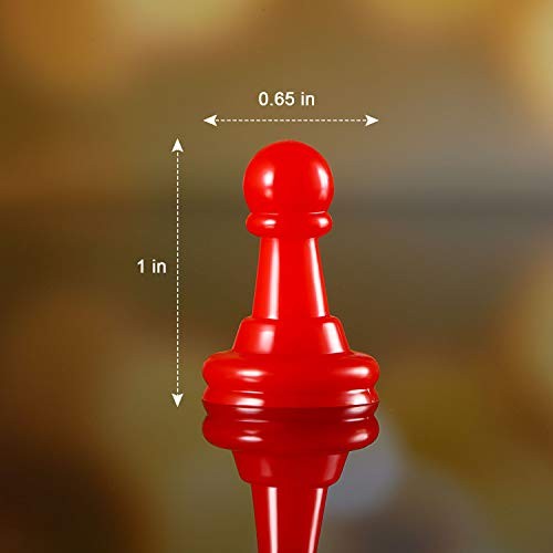 128 Pezzi Pezzi Gioco da Tavolo Pezzi Pedine Plastica Multicolore Gioco Pezzi per Giochi da Tavolo - Foto 3 di 7
