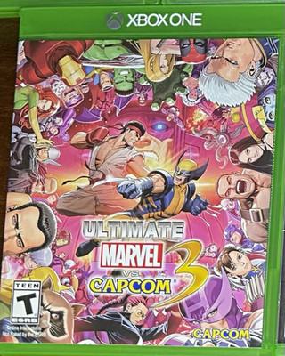 Capcom Ultimate Marvel vs. Capcom 3 Xbox One Manual Disc & Case T NTSC-U/C