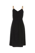 PRADA Black Linen Blend Dress New And Authentic
