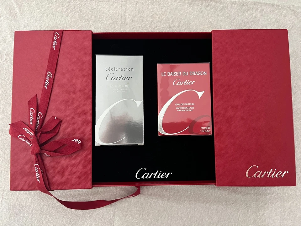 Coffret Cartier parfum / eau toilette Rare vintage original en état exceptionnel - Photo 1/4