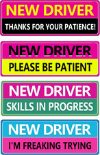 New Driver Magnet for Car,Please Be Patient Student Driver Magnet Removable Novi
