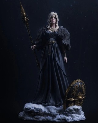 3D gedruckter 16K Fan Made CA3D - Freyja Godess UNBEMALT Maßstab 1/6