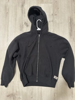 Stussy Relaxed Black Zip Hoodie #118571 Size Large