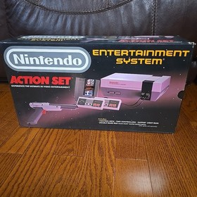 RARE  Nintendo NES Action Set Console Complete In Box NES-001 CIB Tested 1989 