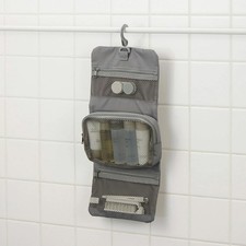 MUJI Polyester Hanging Organizer with Removable Pouch GRAY - Compact Storage
