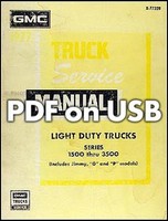 1977 GMC 1500-3500 Werkstatthandbuch Set (Pdf) Auf USB FüR Pickup Truck