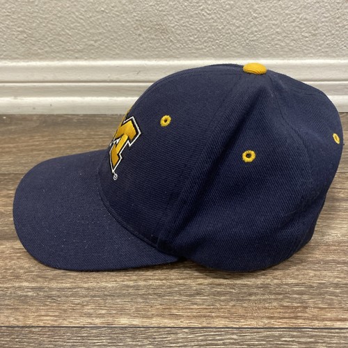 Zephyr Michigan Wolverines M Logo Navy Blue Snapback Z Hat Cap Wool Blend - Picture 2 of 12