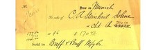 C. A. Steinheil Söhne & Buff Bank Draft - 1900s - Munich Boston Ephemera