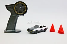 RC 1/43 Mini TOYOTA AE86 TRUENO DRIFT CAR AWD W/ GYRO + LED Lights -RTR-