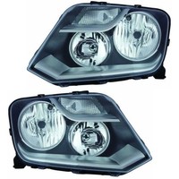 Halogen Scheinwerfer Set Links & Rechts H7/ H1 Schwarz FüR Vw Amarok