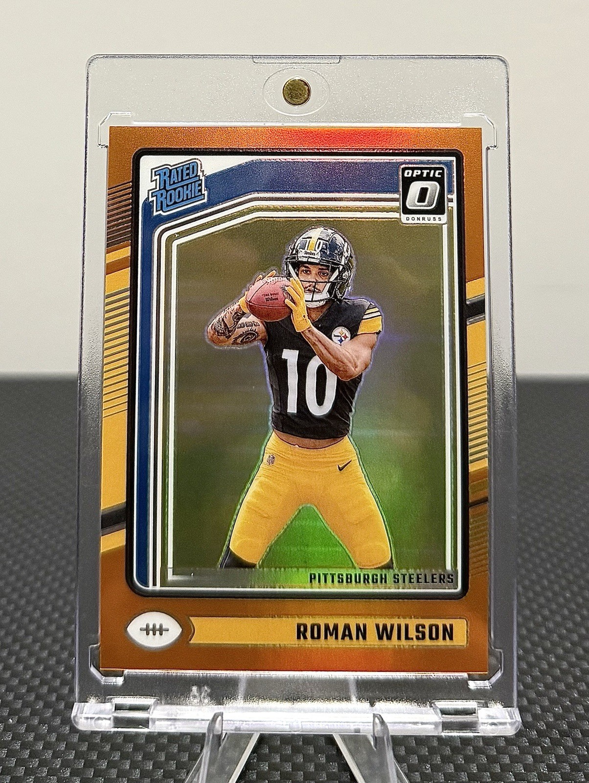 2024 Panini Donruss Optic - Rated Rookie Roman Wilson #285 Orange Prizm /249