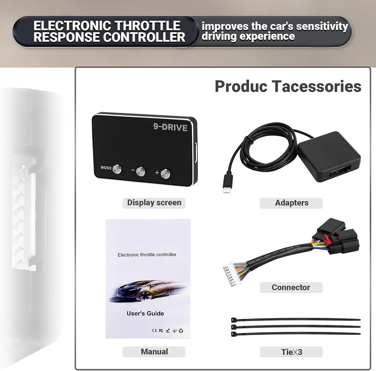 HURRISE Câble d'accélérateur pour excavatrice Câble de Contrôleur D