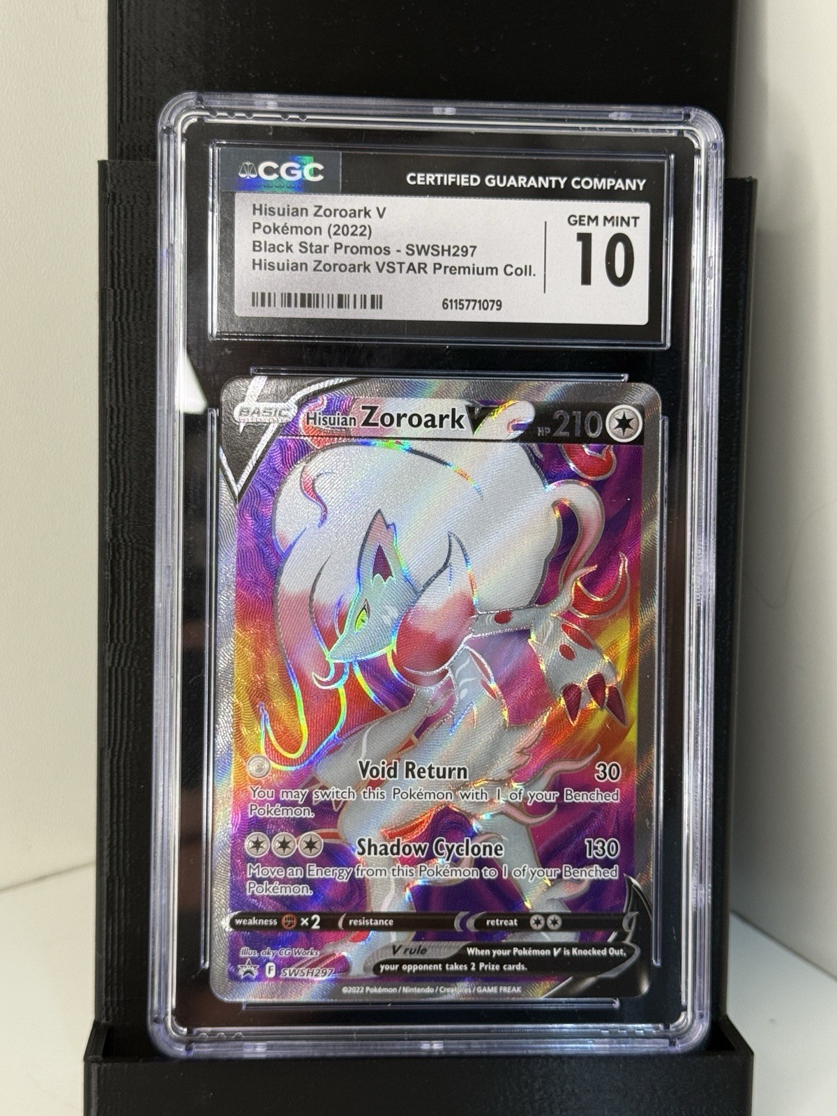 Hisuian Zoroark V CGC 10 GEM MINT SWSH297 Promo Holo English Pokémon TCG