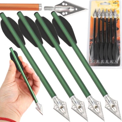 HNZMDY Flechas de ballesta de aluminio perno de ballesta 6,3" tiro con arco ballesta de pistola caza