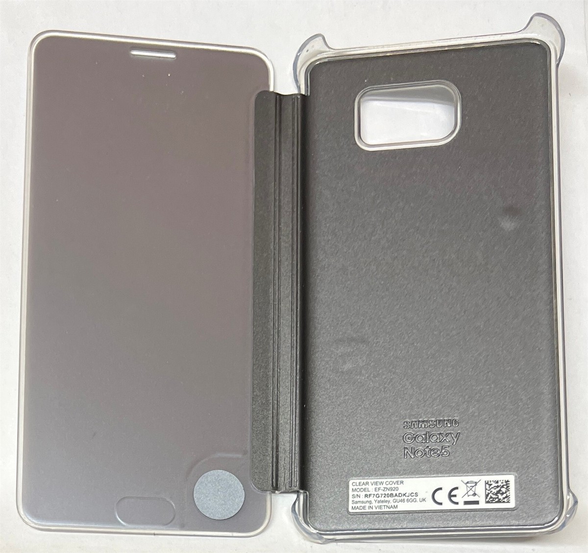 Original Samsung Clear View Case for Samsung Galaxy Note Gray