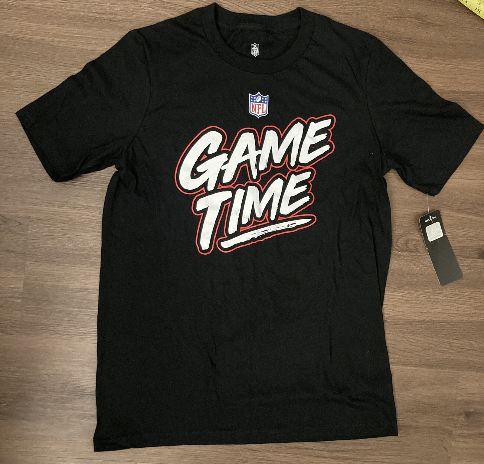 NFL Game Day Black Short Sleeve T-Shirt Size Large NWT-image