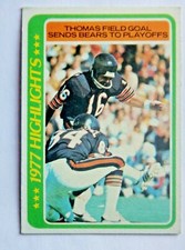 Bob Thomas Field Goal #6 Topps 1978 Football Card (Chicago Bears) VG
