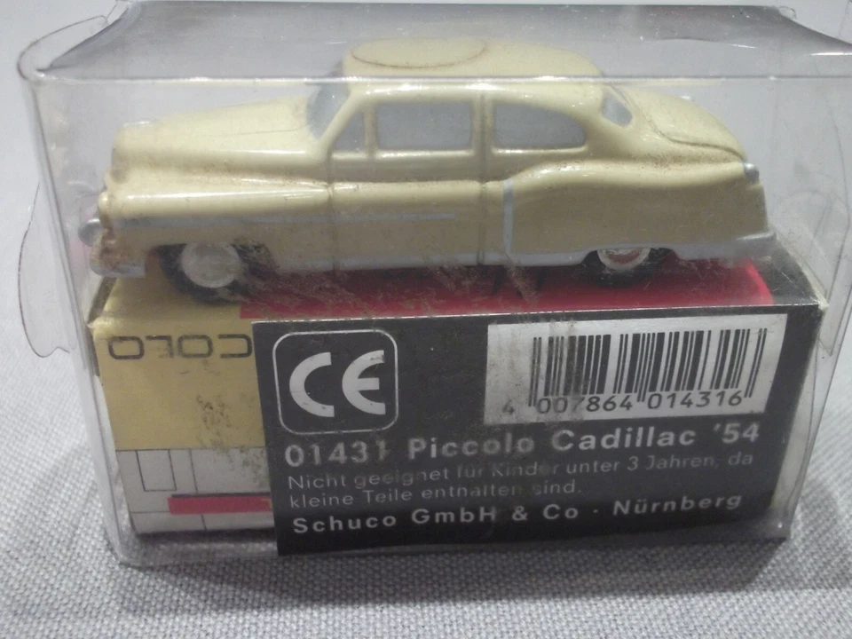 Schuco 01431  Piccolo Cadillac´54  Gelb - Beige mit  OVP 1:90 - Bild 1 von 2