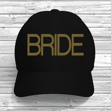 Large Bride Baseball Cap Adjustable Custom Print Colour Text Hen Party Night Hat