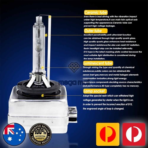 2x D3S 35W Xenon HID Headlight Globe Bulbs 6000K For HONDA LEXUS TOYOTA NISSAN - Picture 9 of 12