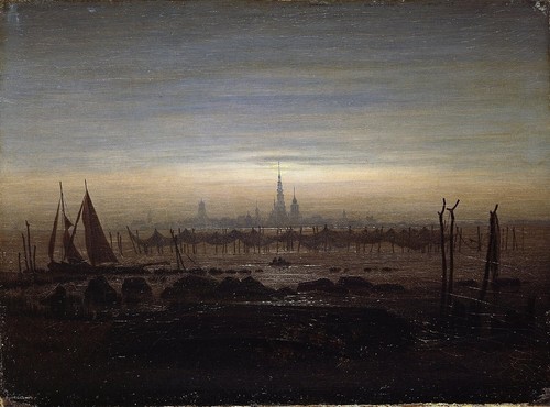 TIME4BILD Caspar David Friedrich Greifswald in Moonli Print Canvas Bild 120x80cm - 第 1/4 張圖片