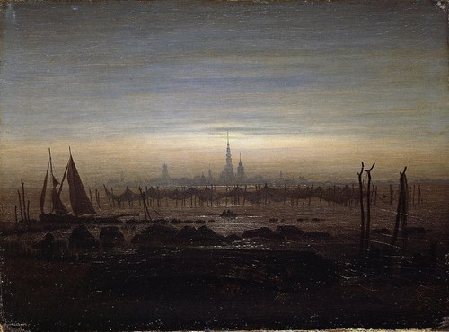 TIME4BILD Caspar David Friedrich Greifswald in Moonli Print Canvas Bild 120x80cm - Bild 1 von 4