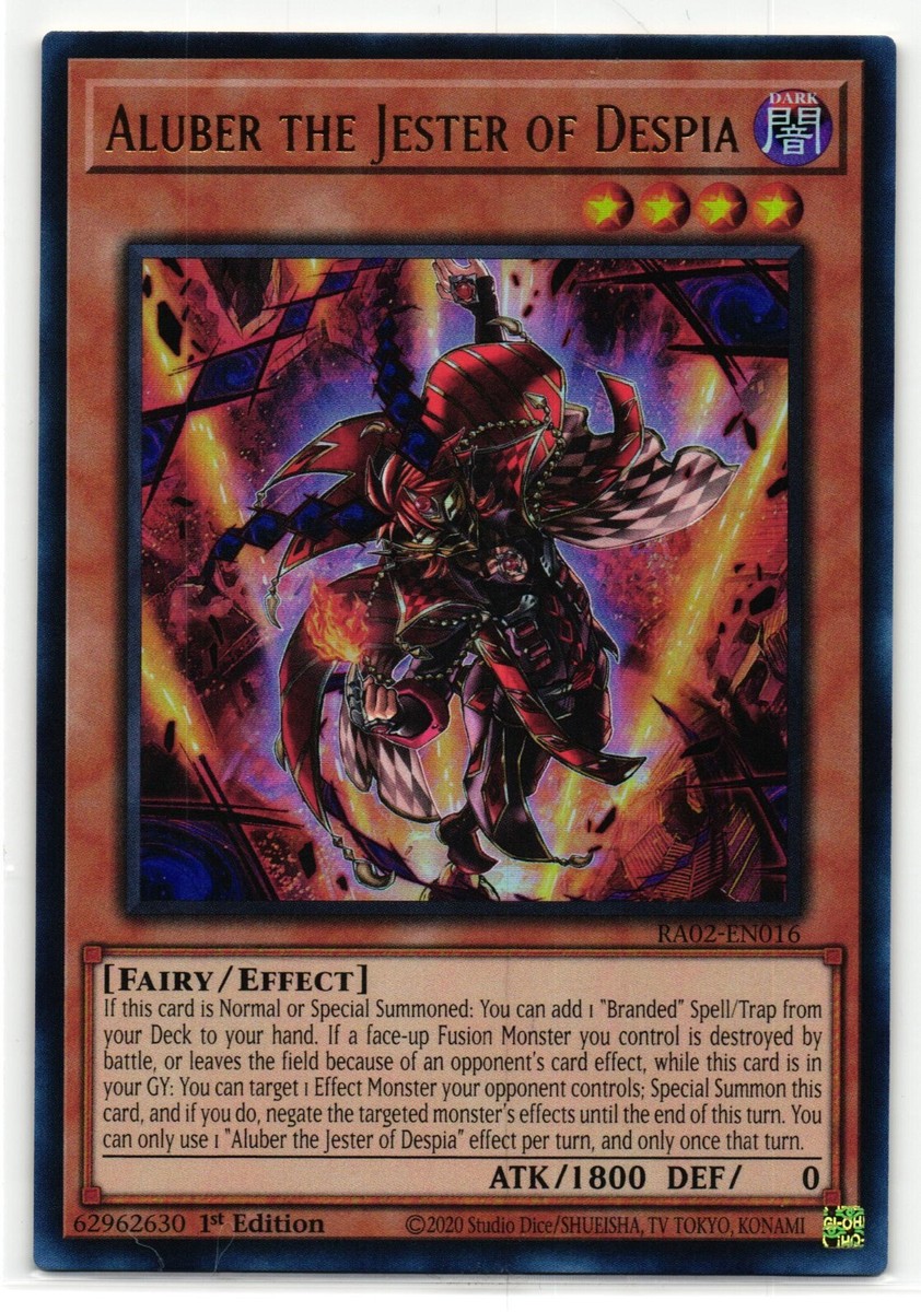 Aluber the Jester of Despia RA02-EN016 25th Anniversary Rarity