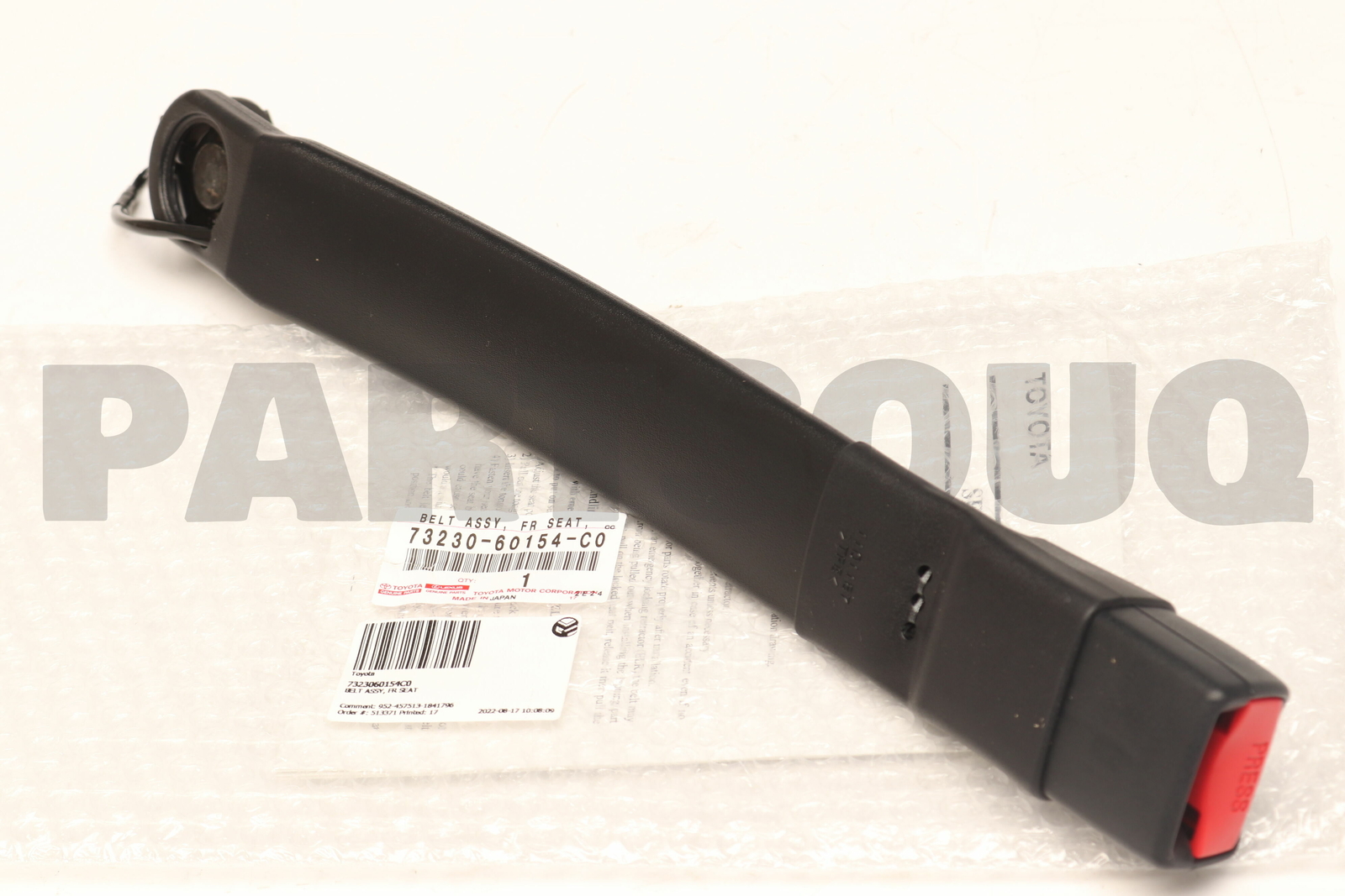 7323060154C0 Genuine Toyota BELT ASSY, FR SEAT 73230-60154-C0 | eBay 