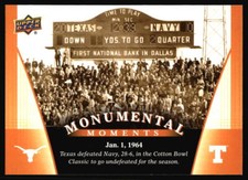 2011 Upper Deck University of Texas 1964 Cotton Bowl #83 Texas Longhorns