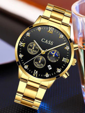 Men's Waterproof Watch - Cass New Swiss Automatic Movement,Calendar Feature