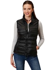 Roper Women's Quilted Puffer Vest - 03-098-0685-6133 Bl
