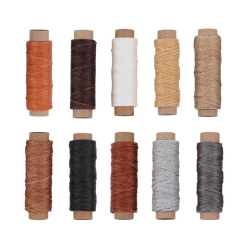 Waxed Thread for Leather Sewing Bookbinding Craft, Sewing Thread Cord