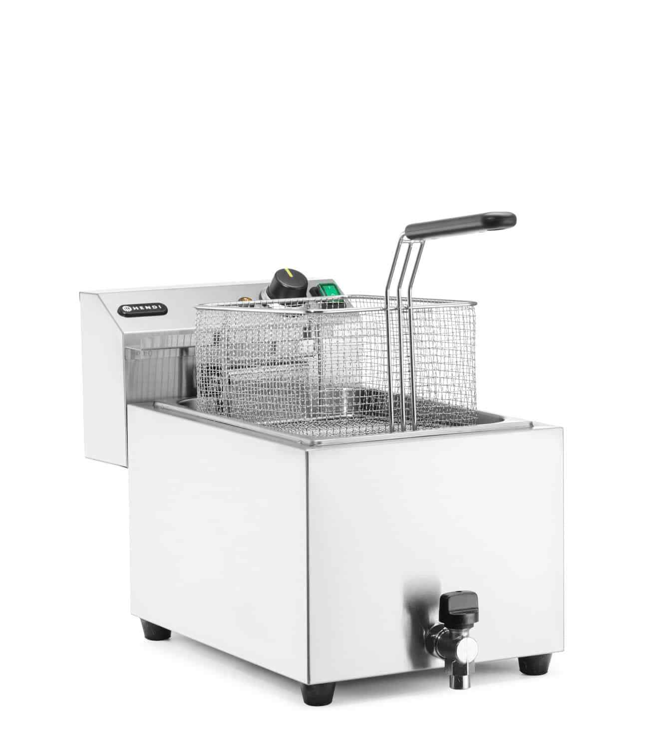 Hendi Mehrfarbig - Fritteuse Xl Profi Line Mit Ablasshahn, 10 Liter, Profi Line, 10L, 400V/6600W, 300X680x(H)420Mm - Bild 2