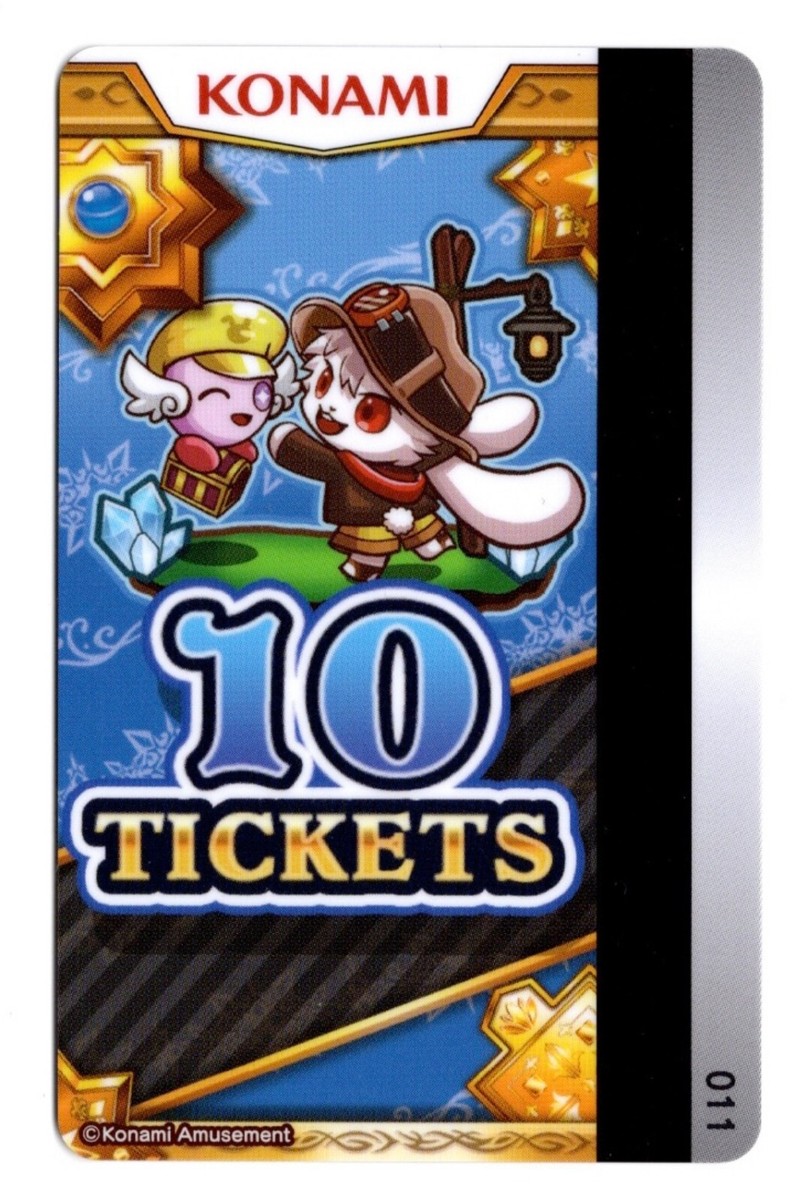 KONAMI GOLD RAILROAD Arcade Coin Pusher Cards - NEW - Round