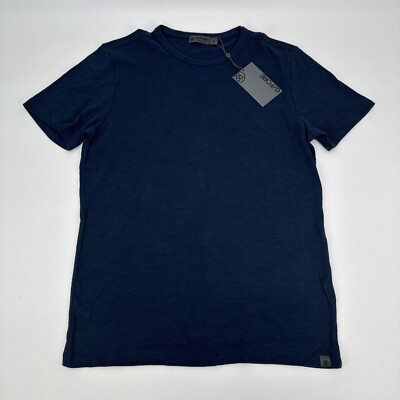 NWT G/Fore G4 Clubhouse T-Shirt Mens S Navy Golf Slub Tee Textured Lightweight