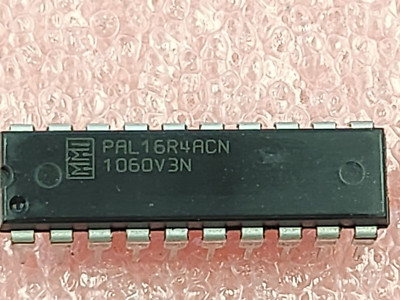 QTY (10) PAL16R4ACN MMI 20 PIN DIP PROGRAMMABLE ARRAY LOGIC NOS 1 TUB New
