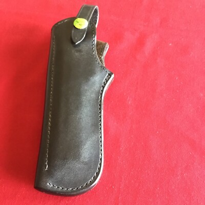 Bianchi Leather Holster  Model- 89 L  Left Black Lined 4 to 7-1/2  Bbl  NOS