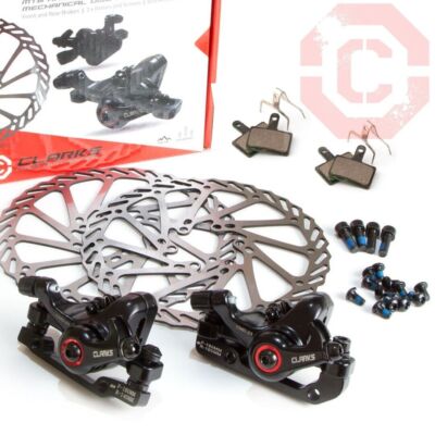 CLARKS CMD-23 FRONT REAR MECHANICAL DISC BRAKE SET 160mm Rotors -FAST UK  STOCK UK