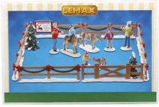 Lemax Reindeer Petting Zoo-17 Piece Set Holiday Village/Train/Carnival