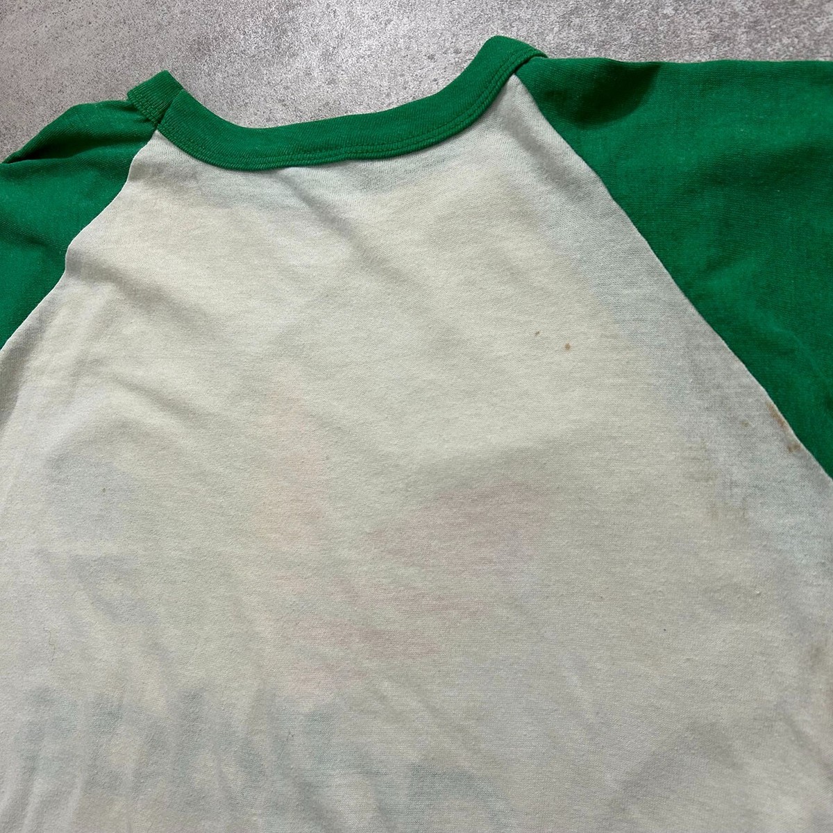 VTG 80s ADIDAS RAINBOW LOGO TREFOIL RAGLAN SHIRT SIZE M MADE