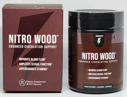 Inno Supps NITRO WOOD Enhanced Circulation Sexual Support Nitric Oxide InnoSupps