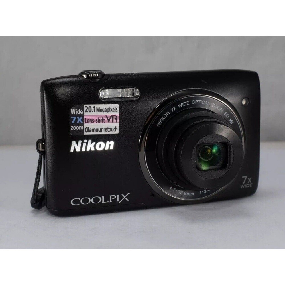 Nikon COOLPIX S3500 Digital Camera 20.0MP 7x Optical CCD Vintage