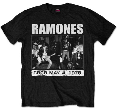 Ramones CBGB 1978 T-Shirt schwarz OFFICIAL