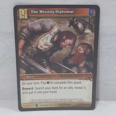 World Of Warcraft Heroes Of Azeroth The Missing Diplomat 342/361 Foil TCG Card
