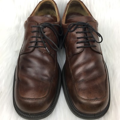 Ecco 46 12 Dress Shoes Derby Leather Dark Brown Career Apron  display picture 3