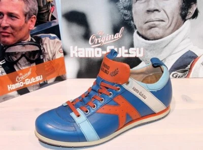 KAMO-GUTSU KAMO GUTSU Schnürer Leder-Sneaker - TIFO 042 Estate-Curcuma- Made in Italy -Neu!