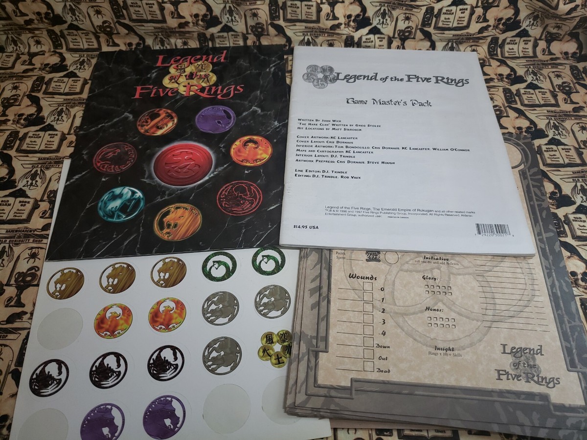Legend of the Five Rings Game Master's Pack GM Screen Character