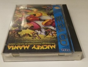 Mickey Mania  The Timeless Adventures Sega CD Complete Authentic / NO Poster 