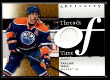 2021-22 Upper Deck Artifacts Threads of Time White Jersey Taylor Hall Edmonton